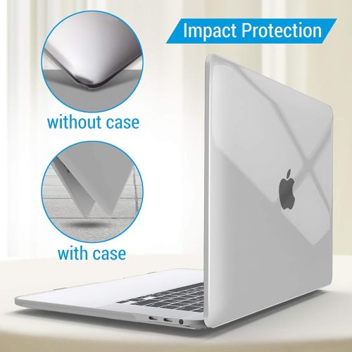  [아마존베스트]IBENZER New 2020 MacBook Pro 13 Inch Case M1 A2338 A2289 A2251 A2159 A1989 A1706 A1708, Hard Shell Case & Keyboard Cover & Type C for Apple Pro 13 Touch Bar(2020-2016), Crystal Cle