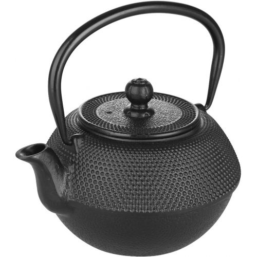  IBILI Teekanne-Set Oriental mit Filter 0,72 l in schwarz, Gusseisen, 16 x 16 x 9 cm, 3-Einheiten