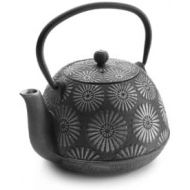 IBILI Teekanne-Set Oriental-Bali 1,2 l aus Gusseisen, grau, 18 x 18 x 10 cm, 3-Einheiten