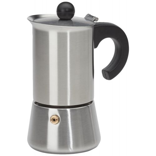  IBILI Ibili Indubasic Espressokocher aus rostfreiem Stahl fuer 2 Tassen, auch fuer Induktion geeignet