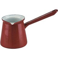 [아마존베스트]Ibili Kaffeekanne Roja tuerkischer Stil 0,5 l aus emailliertem Stahl in rot, 10 x 20 x 10 cm