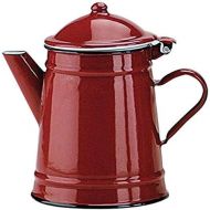 [아마존베스트]IBILI Kaffeekanne Roja konisch 1 l aus emailliertem Stahl in rot, 10 x 10 x 20 cm