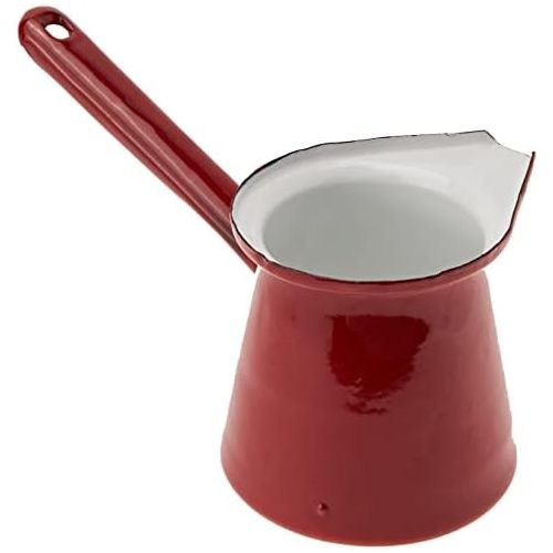  [아마존베스트]Ibili Roja Turkish Style Coffee Pot 0.5 L Made of Enamelled Steel in Red, 10 x 20 x 10 cm