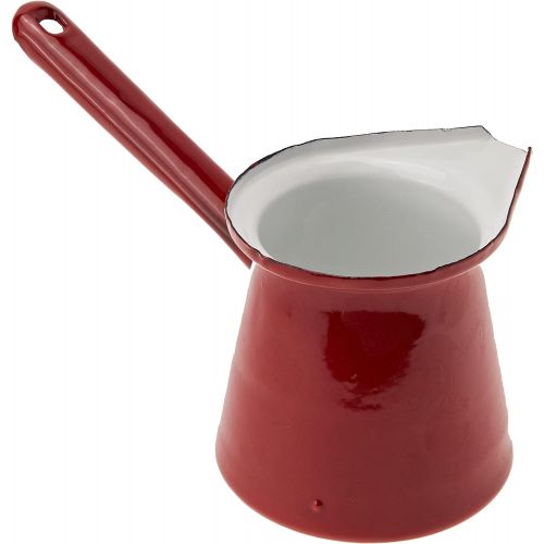  [아마존베스트]Ibili Roja Turkish Style Coffee Pot 0.5 L Made of Enamelled Steel in Red, 10 x 20 x 10 cm