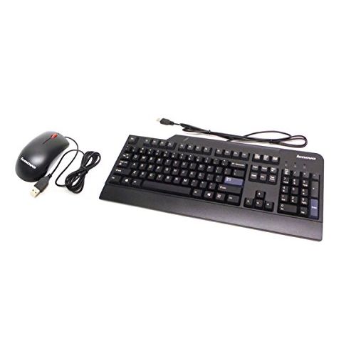  Genuine 54Y9400 45J4888 IBM Lenovo Black Preferred Pro USB Wired Computer Work Office Home Keyboard and Mouse Set Kit Compatible Keyboard Part Numbers: 41A5289, SK-8825, 54Y9400, K