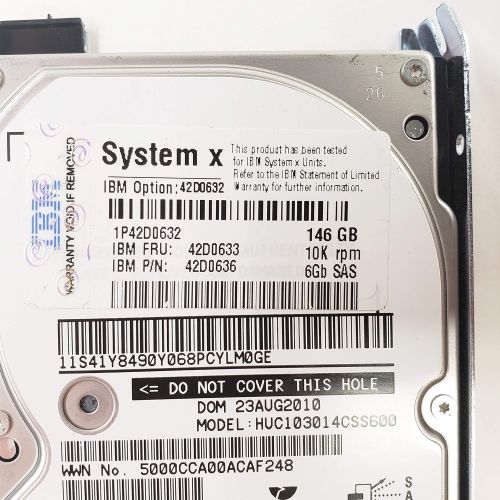  IBM 42D0633 IBM 146GB 10K 6Gbps 2.5 SFF Slim Hot-Swap SAS HDD