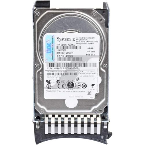  New IBM 146GB 10K RPM SAS 6Gbs SFF Slim 2.5 Hot Swap Hard Drive 42D0633 42D0636