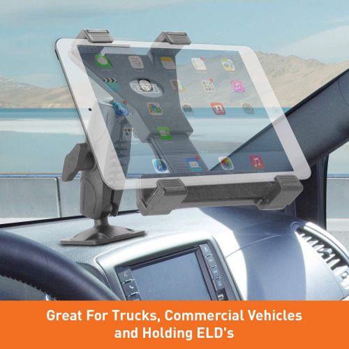  IBOLT iBOLT TabDock Bizmount AMPs - Heavy Duty Drill Base Mount for All 7 - 10 Tablets (iPad, Samsung Tab) for Cars, Desks, Countertops: Great for Commercial Vehicles, Trucks, Schools, a