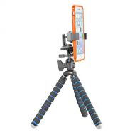 iBOLT Tripod miniPro XL Flexible 3-in-1 11 inch Tripod for Smartphones, Cameras, and GoPros- with Smartphone Holder, Camera Screw Adapter, and GoPro Adapter