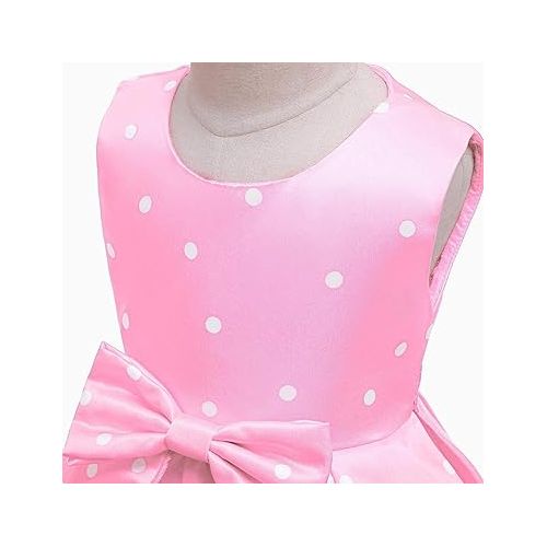  IBTOM CASTLE Baby Girl Polka Dots Princess Costume Birthday Fancy Dress up Party Cosplay Ears Dance Clothing Set