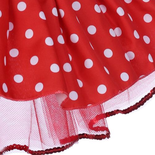  IBTOM CASTLE Toddler Girl Polka Dots Party Fancy Costume Tutu Dress up Dance Leotard Gymnastic Cosplay Cartoon Ear Headband