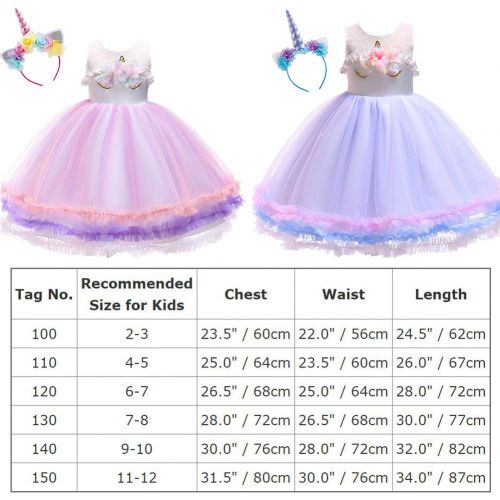  IBTOM CASTLE Baby Girls Flower Mythical Costume Cosplay Princess Dress up Birthday Pageant Party Dance Outfits Evening Gowns
