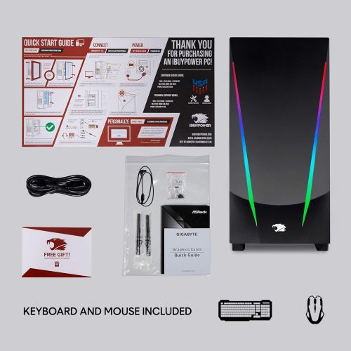  [아마존베스트]iBUYPOWER Gaming PC Computer Desktop Trace 4 9310 (AMD Ryzen 5 3600 3.6GHz, AMD Radeon RX 5500 XT 4GB, 8GB DDR4 RAM, 240GB SSD, WiFi Ready, Windows 10 Home)