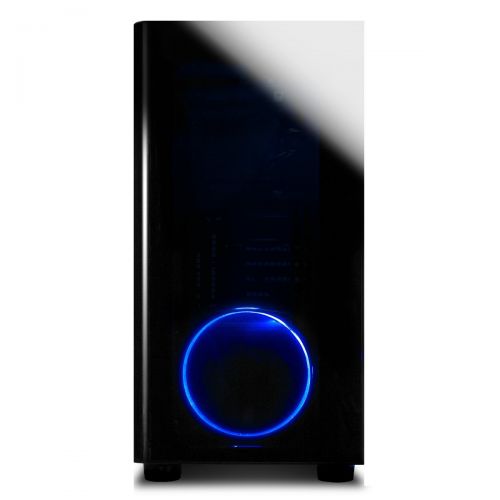  IBUYPOWER iBUYPOWER Elite Gaming PC Desktop AMD Ryzen 7 1800X 3.6GHz, AMD Radeon RX 580 4GB Graphics, 16GB DDR4 RAM, 1TB HDD, 120GB SSD, Win 10 Home 64-bit, View21 035A