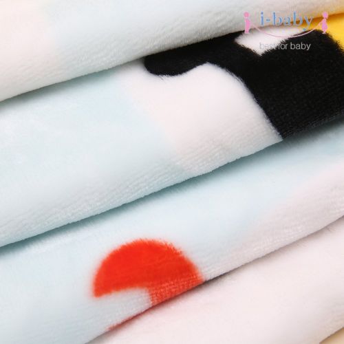 아이베이비 I-baby i-baby Premium Baby Blanket Thick Raschel Newborn Swaddling Double Sides Printed Toddler Blankets for Girls Boys Children Soft Big Flannel Blankets (Dream Fly)