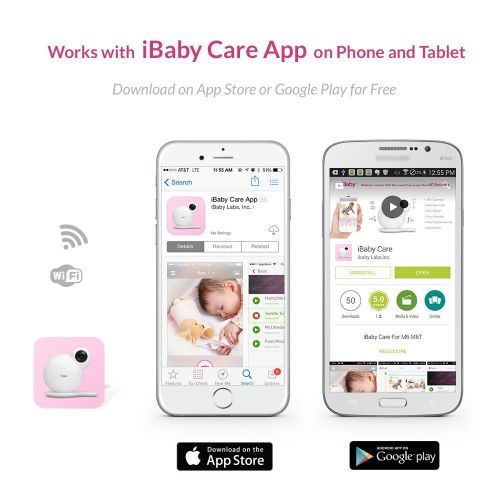 아이베이비 IBaby iBaby Wi-Fi Wireless Digital Baby Video Camera with Night Vision and Music Player