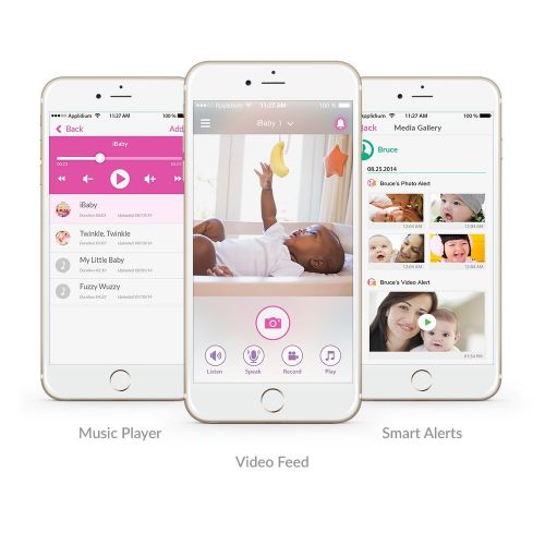 아이베이비 IBaby iBaby Wi-Fi Wireless Digital Baby Video Camera with Night Vision and Music Player