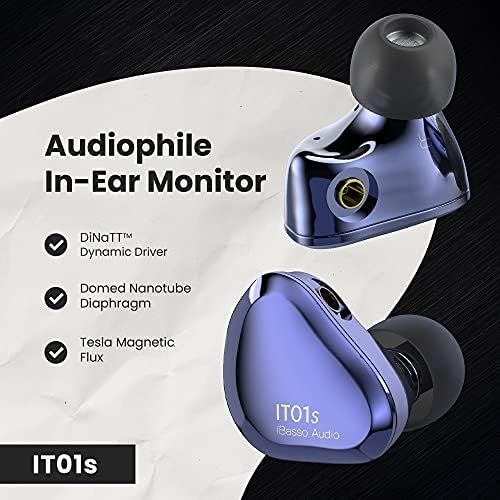  [아마존베스트]iBasso IT01S Audiophile In-Ear Monitor - Blue