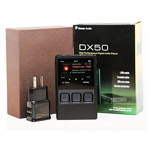  IBasso iBasso DX50 HD Studio Mastering Quality Music Player with WOLFSON WM8740 192kHz24-bit DAC [Full USA One Year Warranty from Authorized iBasso Distributor]