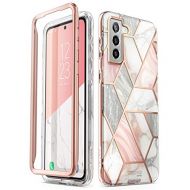 i-Blason Cosmo Series for Samsung Galaxy S21 Plus 5G Case, Slim Stylish Protective Case Without Built-in Screen Protector (Marble)