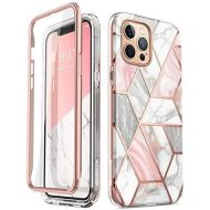 [아마존베스트]i-Blason Cosmo Series Case for iPhone 12 Pro Max 6.7 inch (2020 Release), Slim Full-Body Stylish Protective Case with Built-in Screen Protector (Marble)