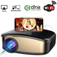 IBosi Cheng WiFi Video Projector, iBosi Cheng Portable LCD Movie Projector Full HD 1080P LED Home Theater