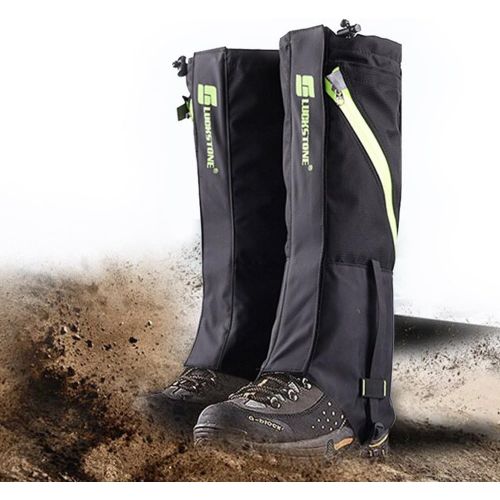  [아마존베스트]IC ICLOVER Snow Gaiters, 600D Oxford Waterproof Heavy Duty Leg Boot Cover Anti Bite,Dust,Mud,Rock,Thorns for Hunting Hiking Skiing Camping Climbing Breathable High Leg Protection G