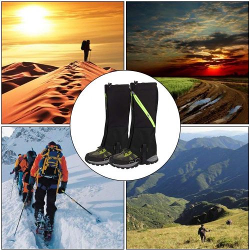  [아마존베스트]IC ICLOVER Snow Gaiters, 600D Oxford Waterproof Heavy Duty Leg Boot Cover Anti Bite,Dust,Mud,Rock,Thorns for Hunting Hiking Skiing Camping Climbing Breathable High Leg Protection G