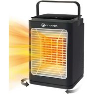 IC ICLOVER Portable Ceramic Space Heater, 750/1500W Oscillating Electric Heater & Fan Combo, Overheat & Tip Over Protection, Portable Handle, Safe and Quiet for Home Office Bedroom