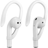 ICARERSPACE AirPods Ear Hooks Compatible with Apple AirPods 1, 2, 3 and Pro, Xoomz Anti-Slip Sports Ear Hooks for AirPods 1, 2, 3 and Pro - White
