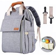 [아마존베스트]ICEIVY Diaper Bag,Baby Bag,Diaper Bag Backpack,Baby Diaper Bag for Girls and Boys,Multi-Function,Waterproof,Large Capacity, Stylish and Durable (Grey)