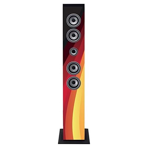  [아마존베스트]-Service-Informationen iCES IBT-6 Bluetooth Floor Speaker - 40 Watt RMS - PLL FM Radio - USB Input - SD Card Slot - AUX Input - with Remote Control - Germany