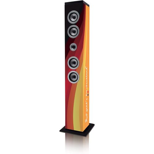  [아마존베스트]-Service-Informationen iCES IBT-6 Bluetooth Floor Speaker - 40 Watt RMS - PLL FM Radio - USB Input - SD Card Slot - AUX Input - with Remote Control - Germany