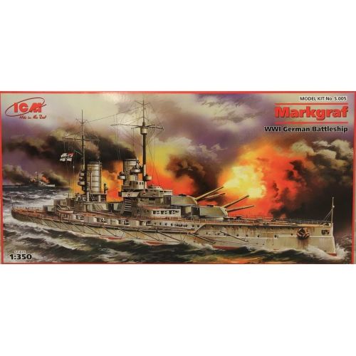  ICM Models Markgraf WWI German Battleship Building Kit