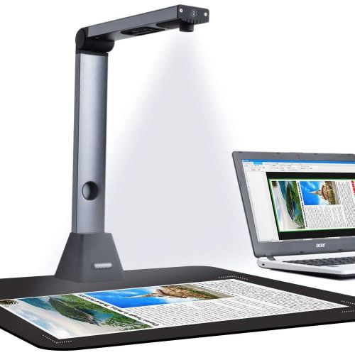  [아마존베스트]iCODIS Document Camera X3, High Definition Portable Scanner for Teacher, Not Compatible with MAC, Capture Size A3, Multi-Language OCR and English Article Recognition