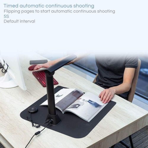  iCODIS X9 Book Scanner & Document Camera: 21MP High Definition Portable Capture Size A3 Compact USB Doc Cam with Curve-Flatten & OCR Technology for Teachers Remote Education