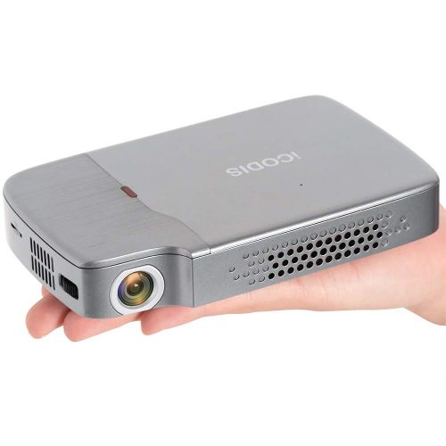  ICODIS iCODIS RD-818 Mini Projector, DLP Support 1080P, 2000 Lumens Perfect For Entertainment Business, Portable Size & 120 Display, Build in rechargeable Battery, Pico Video Projectors