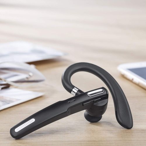  [아마존 핫딜]  [아마존핫딜]ICOMTOFIT Bluetooth Headset, Wireless Bluetooth Earpiece V4.1 8-10 Hours Talktime Stereo Noise Cancelling Mic, Compatible iPhone Android Cell Phones Driving/Business/ Office (Black)