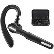 [아마존베스트]ICOMTOFIT Bluetooth Headset, Wireless Bluetooth Earpiece V4.1 8-10 Hours Talktime Stereo Noise Cancelling Mic, Compatible iPhone Android Cell Phones Driving/Business/ Office (Black)