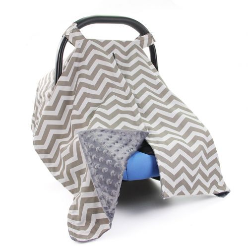  ICOSY Carseat Canopy Cover | Soft Infant Nursing Cover with Peekaboo Opening Baby Stroller Cotton Cover | Best Baby Shower Gift for Breastfeeding Moms