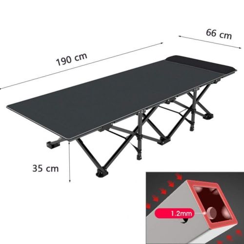  ICampingbed Single Bed Aluminium Frame- Extra Wide Sturdy for Camp Office Sleeping w/Pillow, Folding Camping Cots- Heavy Duty Design Holds Adults Kids Up to 400 Lbs
