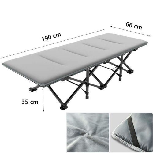  ICampingbed Office Lounger Bed- Extra Wide Sturdy for Adults Camp Office Sleeping w/Pillow Mat, Folding Camping Cots- Comfortable Heavy Duty Holds Up to 400 Lbs