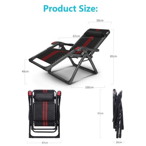 ICampingbed Lightweight Foldable Relaxer Chair- Portable Outdoor Home Office Lounger Bed with Dust Bag, Foldable Camping Bed- 0-165° Gear Adjustment for Adults Kids
