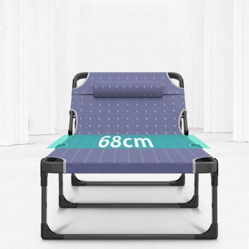  ICampingbed Folding Beach Camping Bed- Comfortable Breathable Teslin Fabric, Office Lounger Bed- Easy Set Up Sloping Support Backrest for Camp Office Sleeping