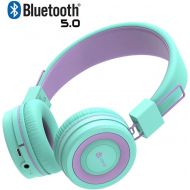 [아마존 핫딜] IClever iClever Kids Bluetooth Headphones - Headphones for Kids with MIC, Volume Control Adjustable Headband, Foldable - Childrens Headphones on Ear for iPad Tablet Kindle Airplane School,