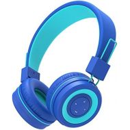 [아마존베스트]iClever Bluetooth childrens headphones, headphones for children with MIC, volume control, adjustable headband, foldable, childrens headphones on the ear for school.