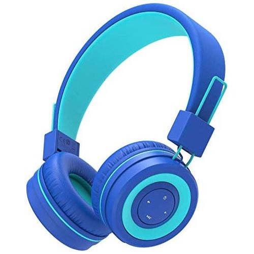  [아마존베스트]iClever Bluetooth childrens headphones, headphones for children with MIC, volume control, adjustable headband, foldable, childrens headphones on the ear for school.