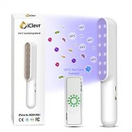 IClevr UV Light Sanitizer Wand - UVC Sterilizer Ultraviolet Sanitizing Handheld Rechargeable 99.99% Disinfection Germicidal for Home, Car, Office, Travel - Transparency with UVC Test Incl