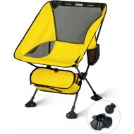 iClimb Ultralight Compact Camping Folding Beach Chair with Large Feet