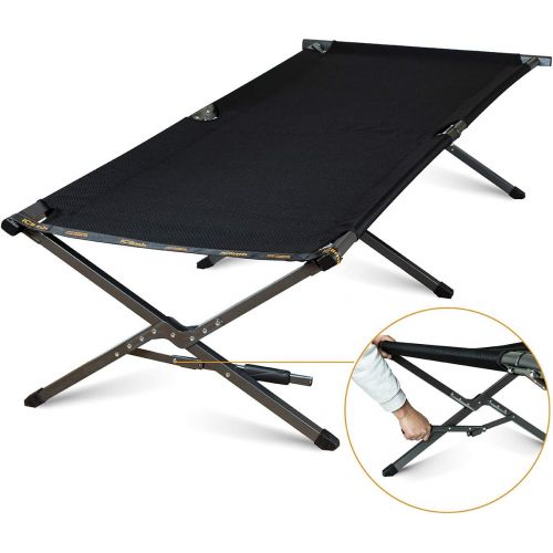  [아마존베스트]iClimb Oversize Heavy Duty Camping Folding Cot with Carry Bag and Side Pocket